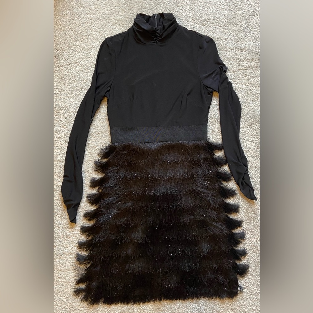 Black dress, long sleeve, Vince Camuto, size 4